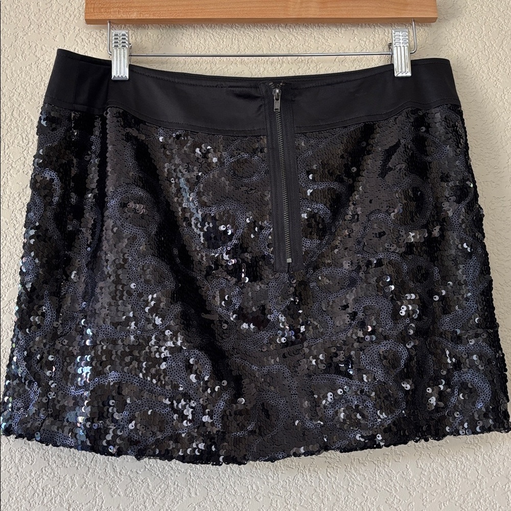 Black Label Sequin Mini Skirt - Picture 2 of 4